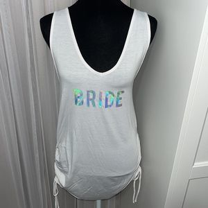 Bride White Swim / Bathing Suit Cover / Mini Dress NWT Size Small